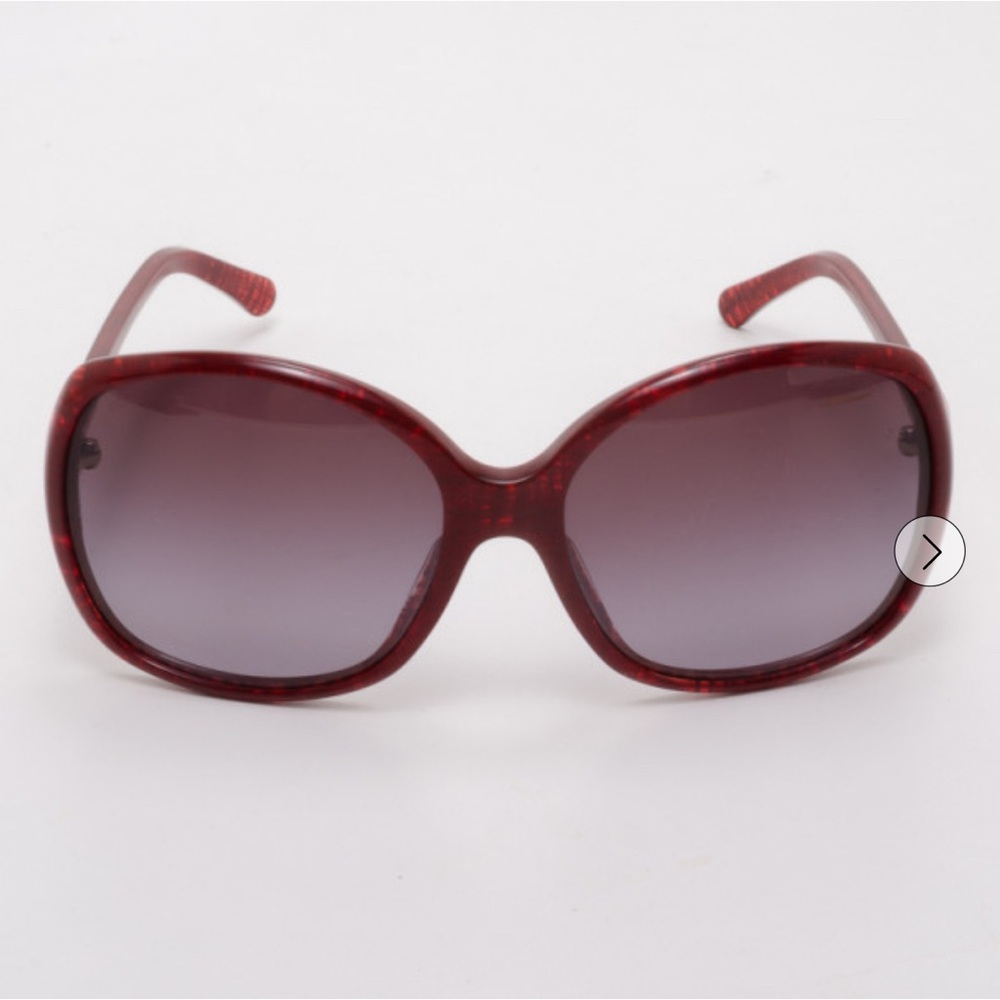 CHANEL Red Oversized Sunglasses with Gradient Lenses-Style 5174